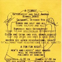 Bavicchi Ephemera Collection, October, 1986.