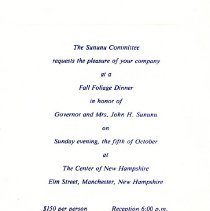 Bavicchi Ephemera Collection, October, 1986.