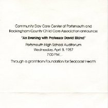 Bavicchi Ephemera Collection, March-April, 1987.