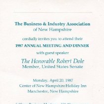 Bavicchi Ephemera Collection, March-April, 1987.