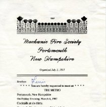 Bavicchi Ephemera Collection, March-April, 1987.