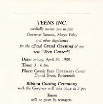 Bavicchi Ephemera Collection, April, 1988.