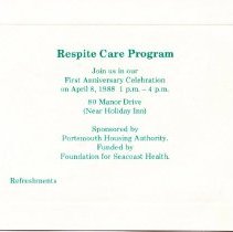 Bavicchi Ephemera Collection, April, 1988.