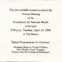 Bavicchi Ephemera Collection, April, 1988.