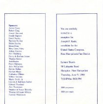 Bavicchi Ephemera Collection, June, 1988.