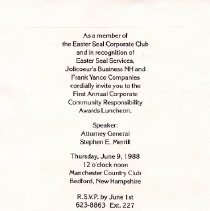 Bavicchi Ephemera Collection, June, 1988.