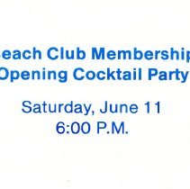 Bavicchi Ephemera Collection, June, 1988.