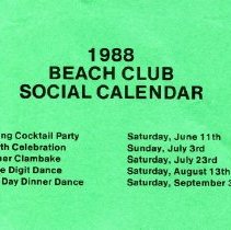 Bavicchi Ephemera Collection, June, 1988.