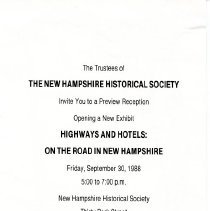 Bavicchi Ephemera Collection, September, 1988.