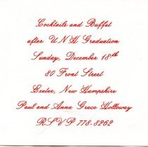 Bavicchi Ephemera Collection, November-December, 1988.