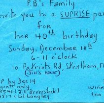 Bavicchi Ephemera Collection, November-December, 1988.