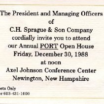 Bavicchi Ephemera Collection, November-December, 1988.