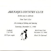 Bavicchi Ephemera Collection, November-December, 1988.