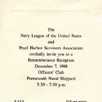 Bavicchi Ephemera Collection, November-December, 1988.