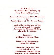 Bavicchi Ephemera Collection, June, 1989.