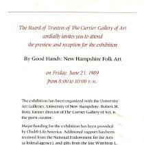 Bavicchi Ephemera Collection, June, 1989.