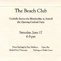 Bavicchi Ephemera Collection, June, 1989.