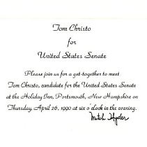 Bavicchi Ephemera Collection, March-April, 1990.