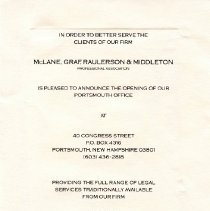 Bavicchi Ephemera Collection, March-April, 1990.