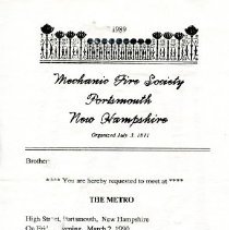 Bavicchi Ephemera Collection, March-April, 1990.