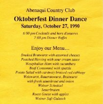 Bavicchi Ephemera Collection, September-October, 1990.