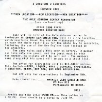 Bavicchi Ephemera Collection, September-October, 1990.