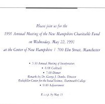 Bavicchi Ephemera Collection, May-June, 1991.