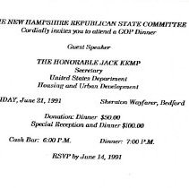 Bavicchi Ephemera Collection, May-June, 1991.