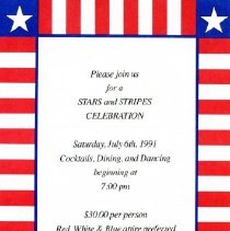 Bavicchi Ephemera Collection, July-August, 1991.