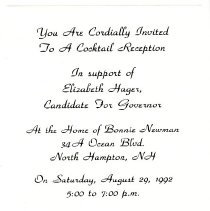 Bavicchi Ephemera Collection, July-August, 1992.