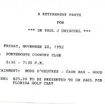 Bavicchi Ephemera Collection, November-December, 1992.