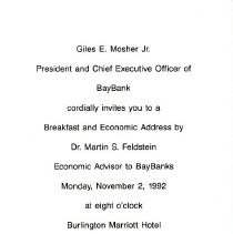 Bavicchi Ephemera Collection, November-December, 1992.