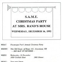 Bavicchi Ephemera Collection, November-December, 1992.