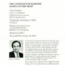 Bavicchi Ephemera Collection, November-December, 1992.