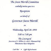 Bavicchi Ephemera Collection, March-April, 1993.