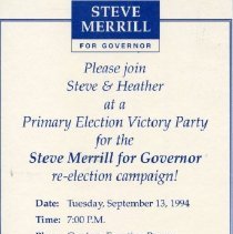 Bavicchi Ephemera Collection,September-October, 1994.