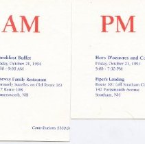 Bavicchi Ephemera Collection,September-October, 1994.