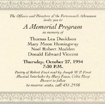 Bavicchi Ephemera Collection,September-October, 1994.