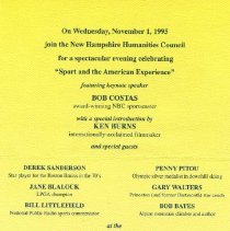 Bavicchi Ephemera Collection, November-December,1995.