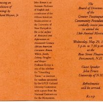 Bavicchi Ephemera Collection, May-June, 1996.