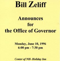 Bavicchi Ephemera Collection, May-June, 1996.