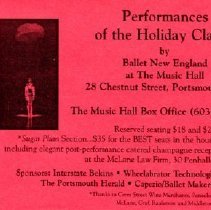 Bavicchi Ephemera Collection, November-December, 1996.