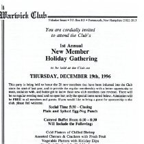 Bavicchi Ephemera Collection, November-December, 1996.