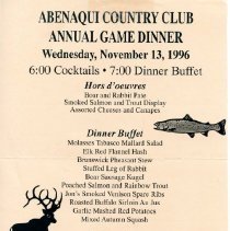 Bavicchi Ephemera Collection, November-December, 1996.