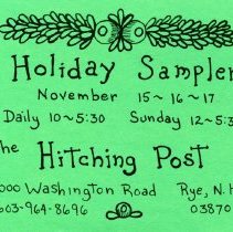 Bavicchi Ephemera Collection, November-December, 1996.