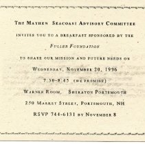 Bavicchi Ephemera Collection, November-December, 1996.