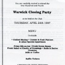 Bavicchi Ephemera Collection, March-April, 1997.