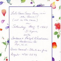 Bavicchi Ephemera Collection, July-August 1997.