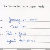 Bavicchi Ephemera Collection, January-February, 1998.