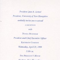 Bavicchi Ephemera Collection, March-April, 1999.